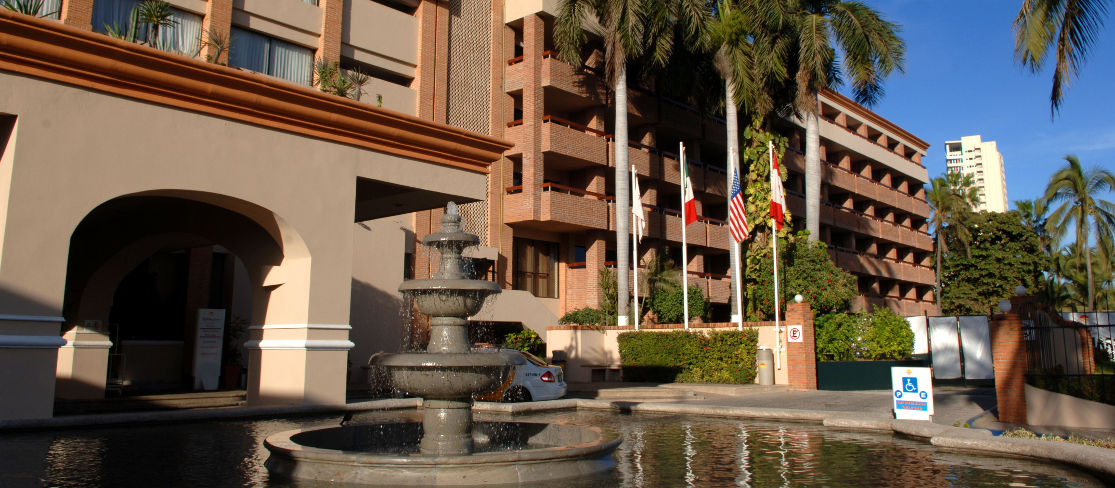 Facade of The Palms Resort of Mazatlan